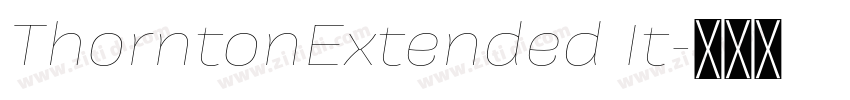 ThorntonExtended It字体转换